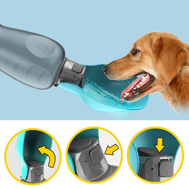 Portable High Capacity Leakproof Pet Foldable Dogs Water Bottle